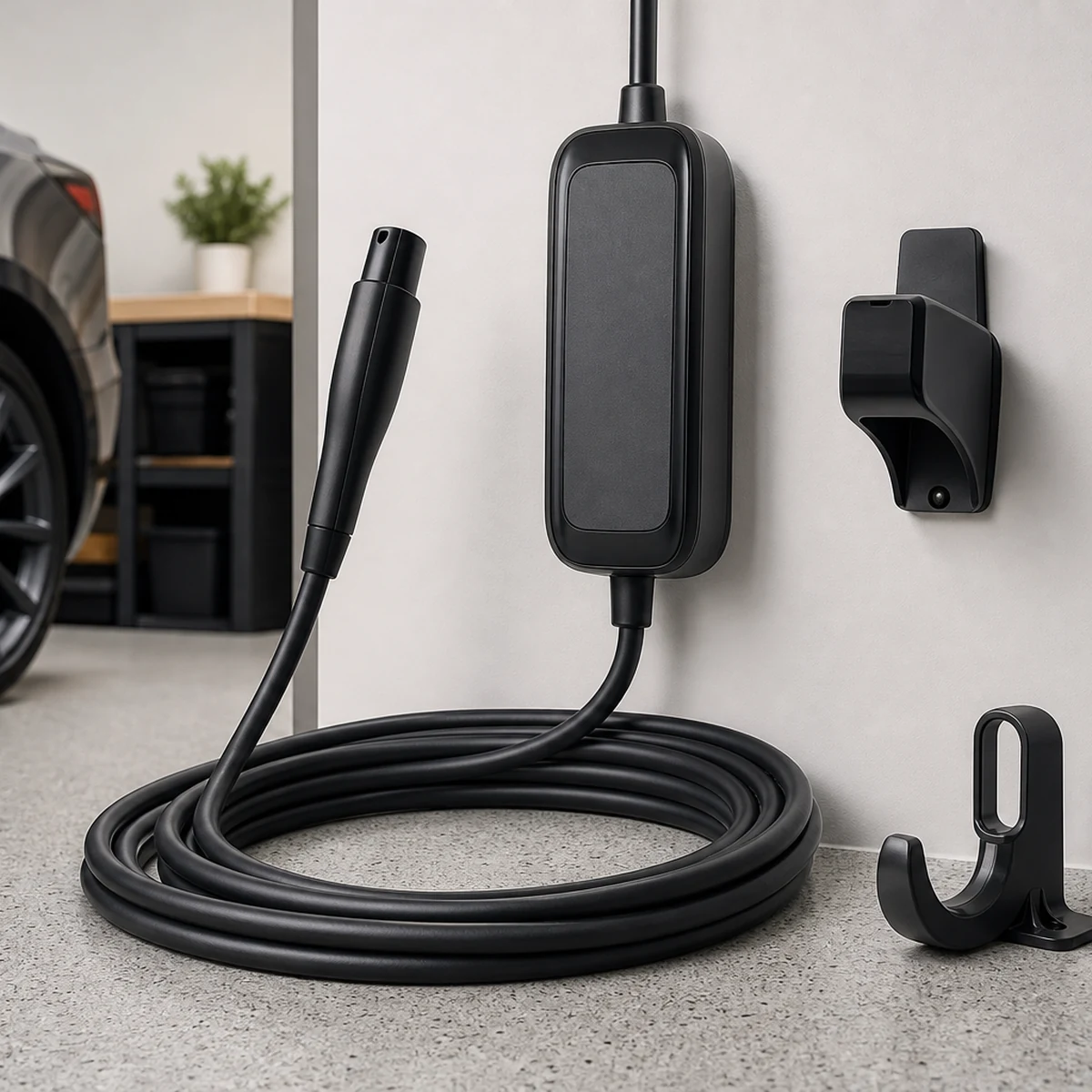 EV charging gear NEXUS Level 2 J1772 Charging Station (Hardwired Version) + Tesla (NACS) to J1772 Adapter Bundle